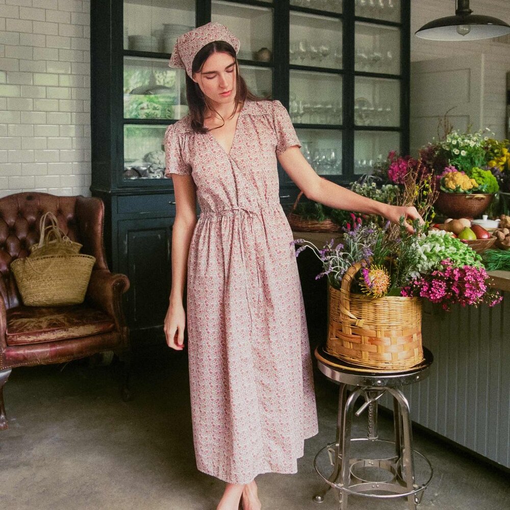 Christy Dawn Cherry Blooming Meadow Dawn Dress P-XS XSP Petite Extra Small